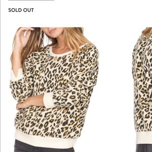 Cozy leopard print pullover
